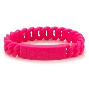 Marc by Marc Jacobs HOT PINK Braided Silicone Rubber Bracelet NWT